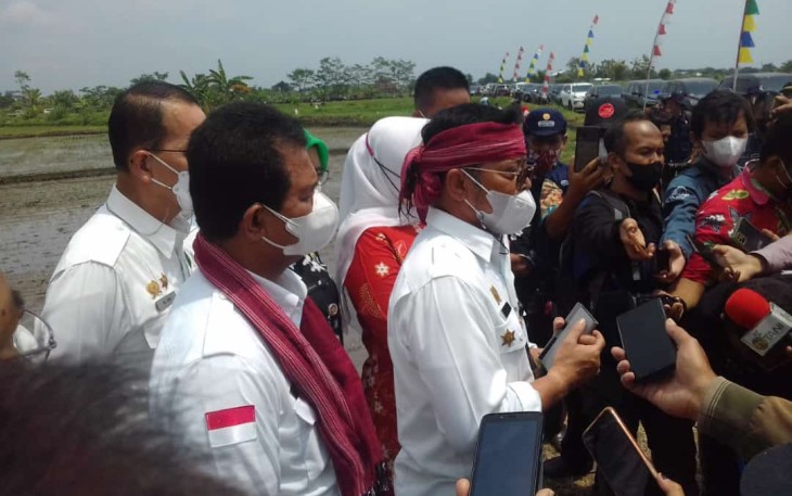 Menteri Pertanian RI ajak Petani di Klaten tanam padi empat kali dalam setahun