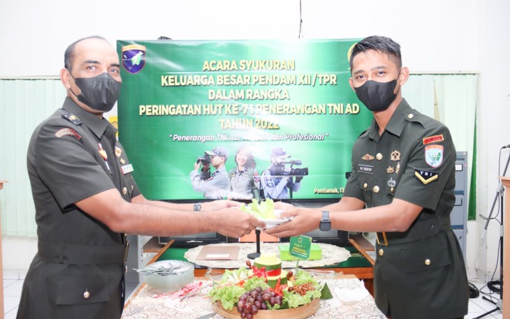 Syukuran  HUT ke-71 Penerangan Angkatan Darat