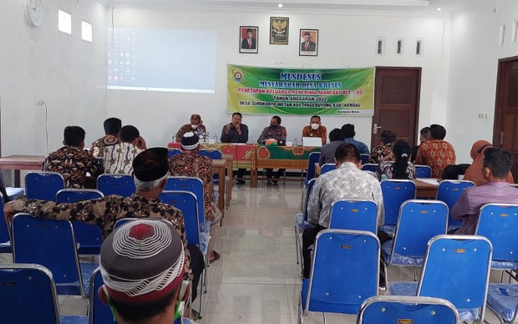 Musrenbangdes Prioritas Pembangunan Tahun 2023, Desa Surokonto wetan, Jumat (21/1/2022)
