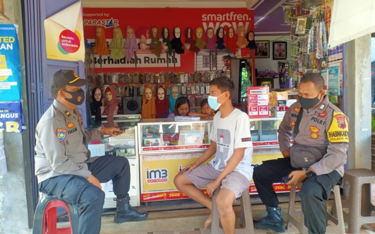 Kapolsek Patean, AKP Budijanton, beri imbau pemilik toko dan bengkel untuk tidak menjual knalpot brong alias tidak sesuai standar