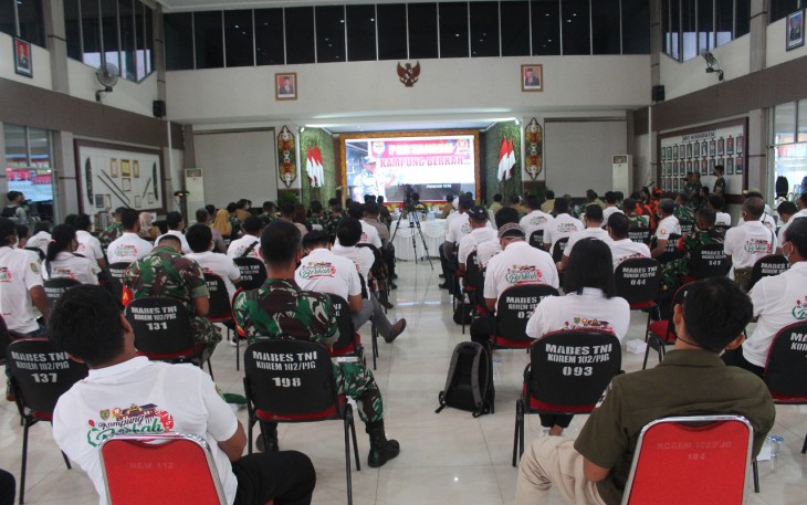 Mentoring Teritorial Berkah Sejahtera Korem 102 Panju Panjung, di Aula Makorem 102 Panju Panjung, Selasa (25/1/2022)