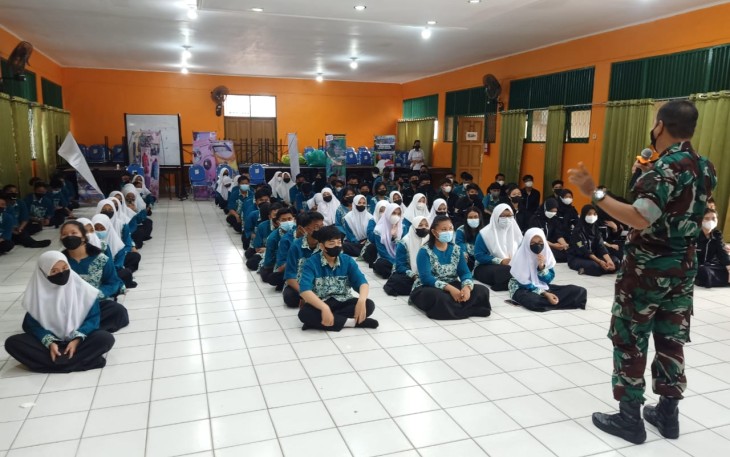 sosialisasi penerimaan calon Prajurit Bintara TNI AD Unggulan Bidang Cyber/IT Tahun 2022, oleh Kodim 1016/Palangka Raya