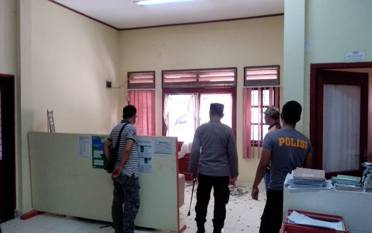 Polres Benteng lakukan Penyelidikan kasus pengrusakan Kantor PT.RAA