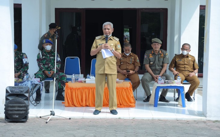 Bupati Asahan saat memberikan arahan 