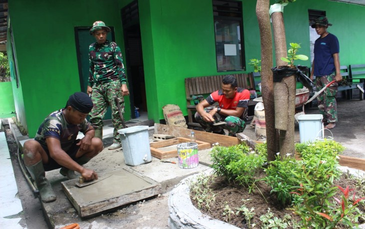 Kodim 1016/Palangka Raya mempercantik Home base 