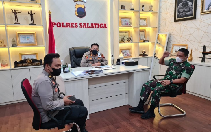 Kunjungan Dandim 0714 ke Polres Salatiga