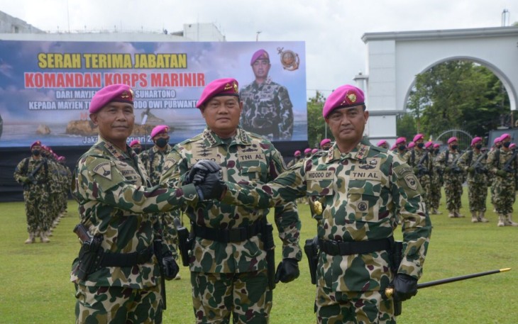 Jabatan Komandan Korps Marinir TNI AL Diserahterimakan