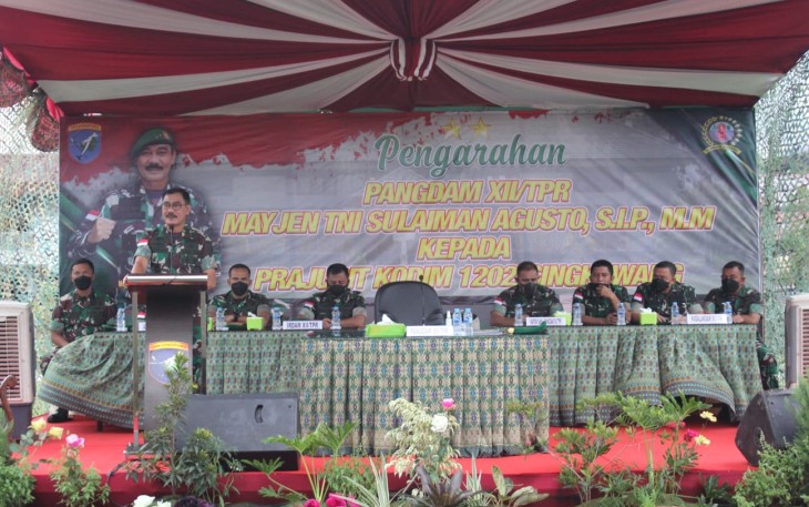 Kunjungan Pangdam XII/Tpr di Kodim 1202/Skw