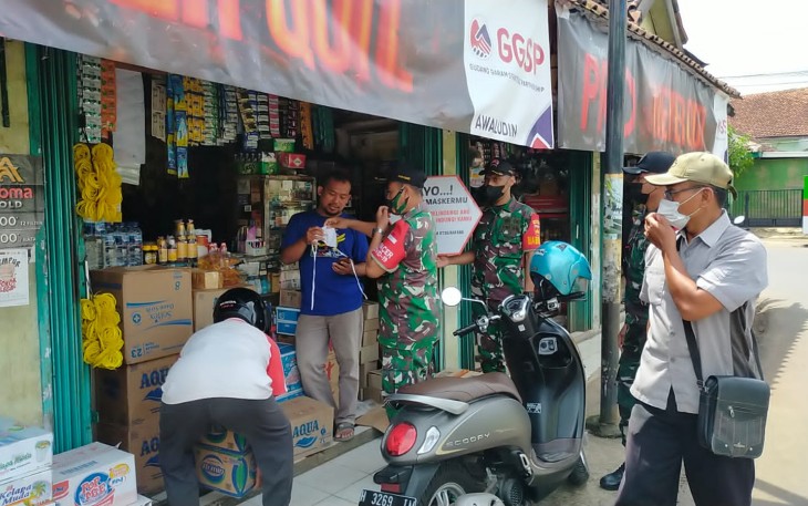 Satgas penanggulangan Covid Tersono, terus menggalakkan operasi Yustisi PPKM Level-2