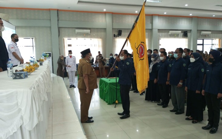 Pelantikan pengurus Karang taruna Kabupaten Pasaman periode 2022 - 2027