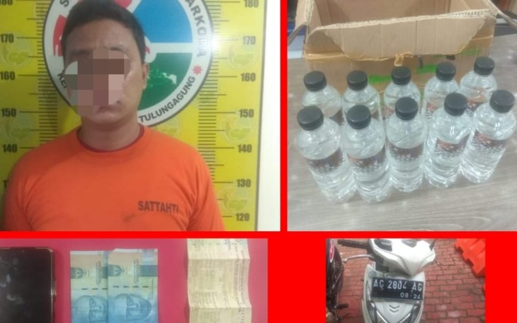Pelaku pengedar Miras jenis Ciu, asal Kalimantan Selatan