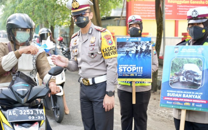 Operasi Keselamatan Semeru 2022 oleh jajaran Satlantas Polres Tulungagung
