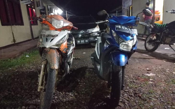 Dua unit motor saat diamankan