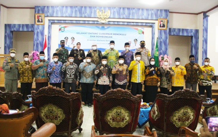 Pakor pembahasan pengembangan wilayah Ibu Kota Bengkulu, di gedung Hidayah Pemkot Bengkulu