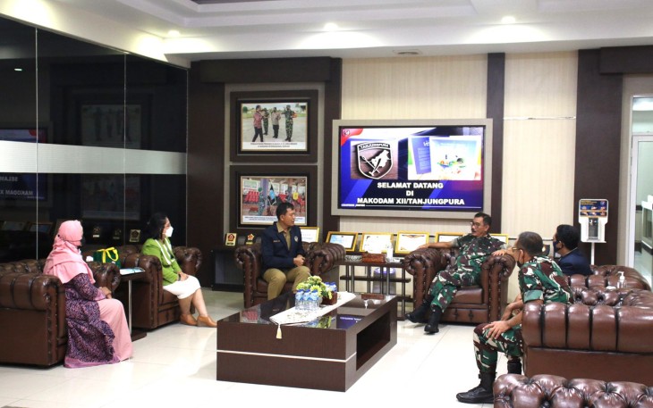 Pangdam XII/Tpr Terima Kunjungan Ketua Prodi Doktor Ilmu Manajemen FEB Untan