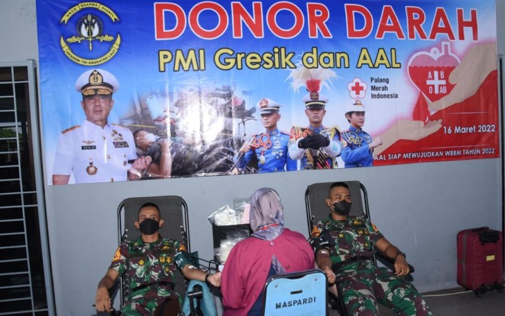 Akademi Angkatan Laut Laksanakan Donor Darah 