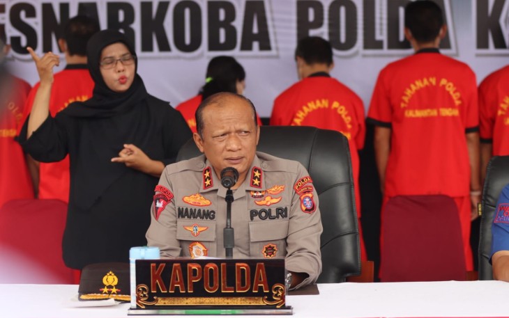 Polda Kalteng Musnahkan 2 Kg Sabu Dengan 12 Tersangka