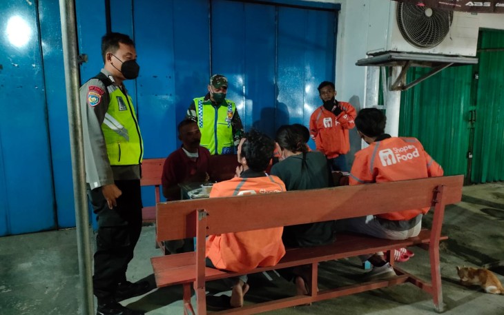 Patroli PPKM Level-3, Polsek Cepiring, Kendal
