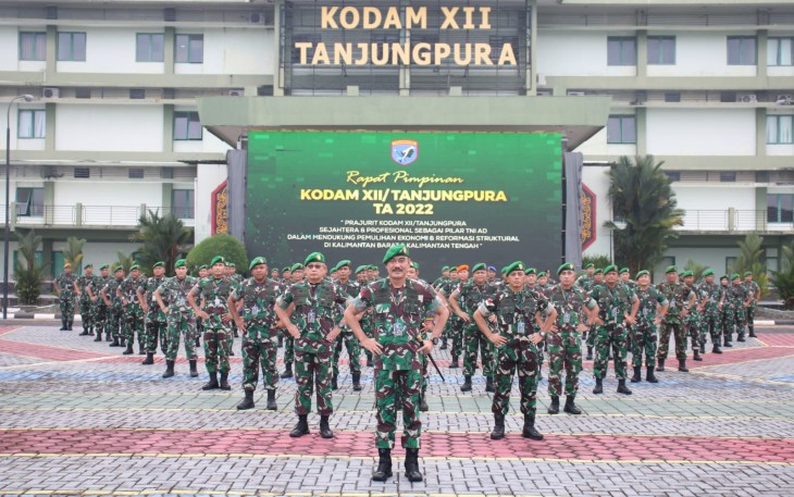 Pangdam XII/Tpr Buka Rapim Kodam Tahun 2022