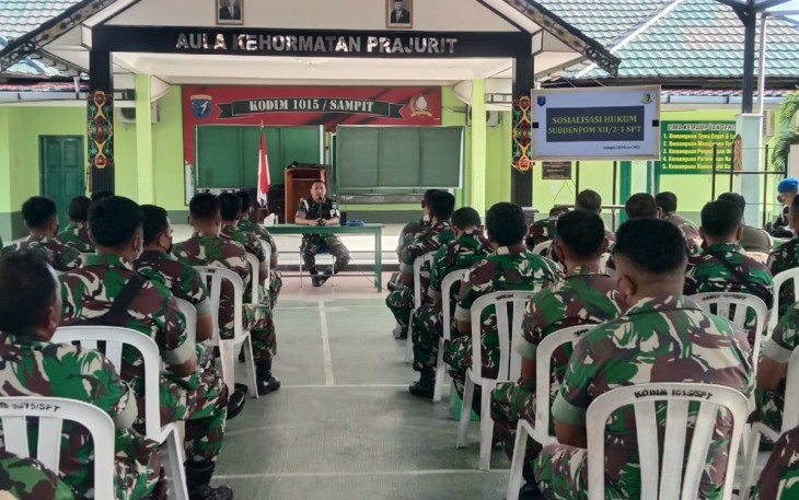 Kodim 1015/Sampit Terima Sosialisasi Ketentuan Mengemudi