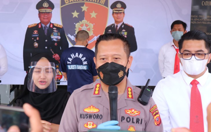Jumpa pers Polresta Bandung