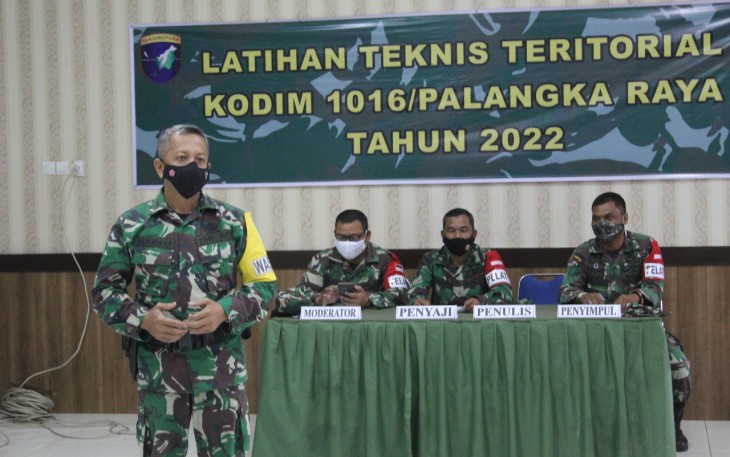 Pemaparan latihan teknis teritorial
