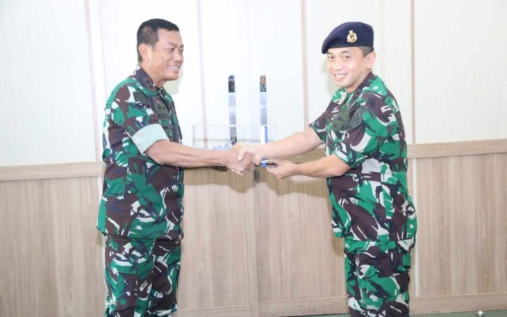 Jalin Sinergitas, Komandan Lanal Palembang Kunjungi Kodam II dan Lanud SMH