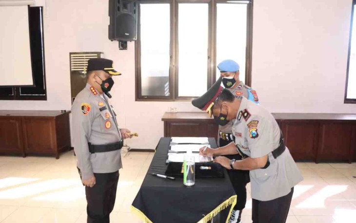 11 Perwira Polresta Banyuwangi Jalani Sertijab