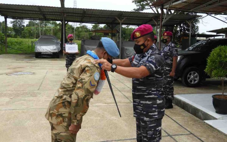 Yontaifib 3 Mar Sambut Prajurit Purna Satgas Yonmek TNI Kontingen Garuda XXXIII O-UNIFIL Lebanon