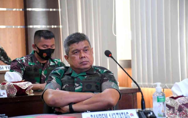 Korem 142/Tatag Mengikuti Taklimat Awal  dari Itjenad
