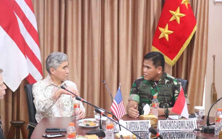 Pangkogabwilhan I Terima Kunjungan Kehormatan Dubes Amerika Serikat
