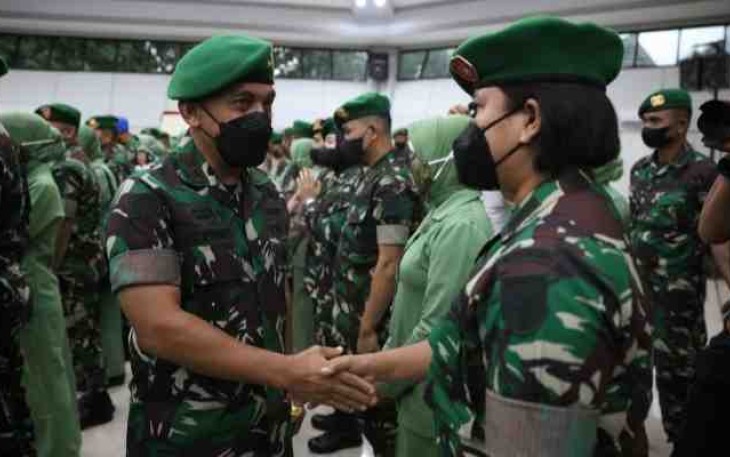 Perwira, Bintara, Tamtama dan PNS Naik Pangkat, Ini Kata Pangdam Hasanuddin