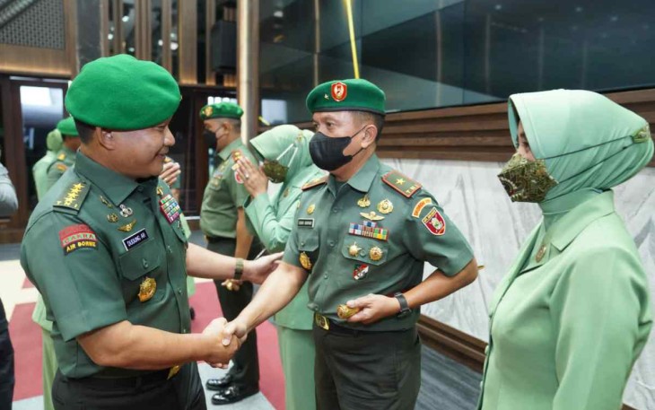 Kasad Terima Laporan Korps 19 Perwira Tinggi TNI AD, Putra Asli Kutai Raih Bintang