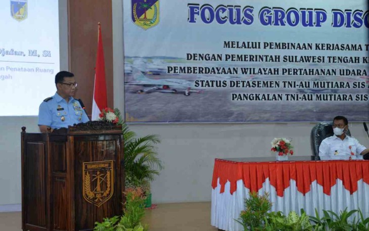 Bahas Peningkatan Status Detasemen TNI AU di Palu, Dispotdirga Lanud Sultan Hasanuddin Ikuti FGD