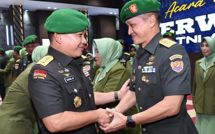Kasad Pimpin Serah Terima Enam Jabatan Strategis TNI AD