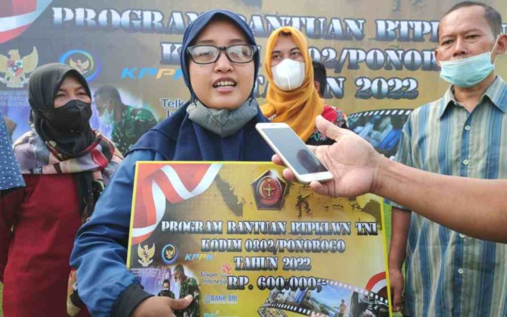 Terima BTPKLWN TNI Kodim 0802/Ponorogo, Masyarakat Senang dan Berterima Kasih