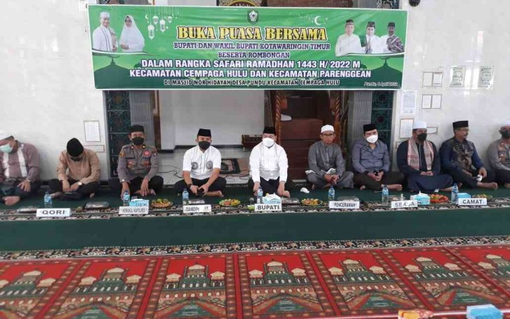 Dandim 1015/Spt Safari Ramadhan Bersama Unsur Forkopimda Kotim