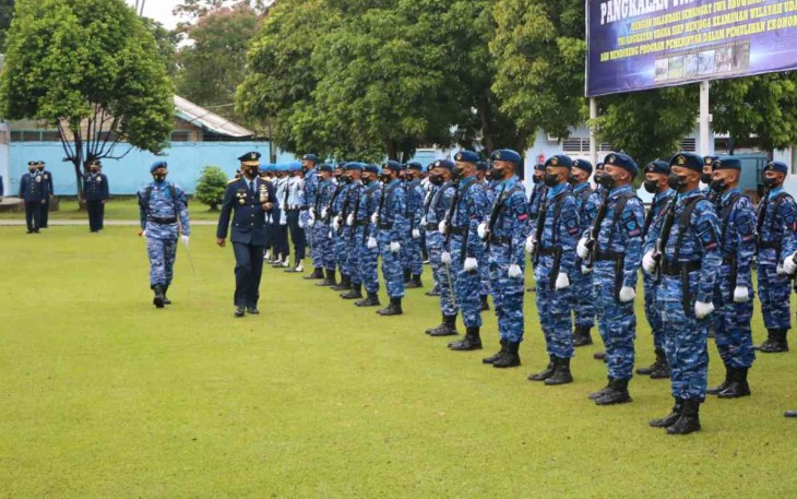Danlanud Silas Papare Pimpin Upacara Peringatan HUT ke-76 TNI AU