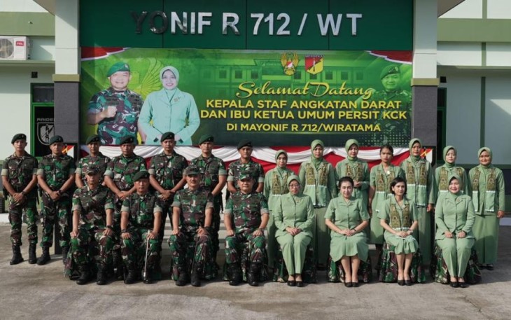 Pengarahan di Yonif Raider 712/WT, Kasad Sampaikan Pesan Presiden RI
