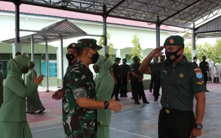 Dandim 1015/Sampit Pimpin Korps Raport Pindah Satuan