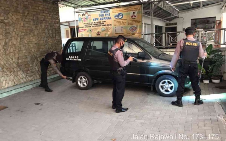 Jelang Ibadah Jumat Agung, Polisi Sterilisasi Sejumlah Gereja di Bojonegoro