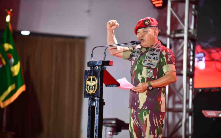 ​​​​​​Kasad saat Pimpin Acara Syukuran Memperingati HUT ke-70 Kopassus