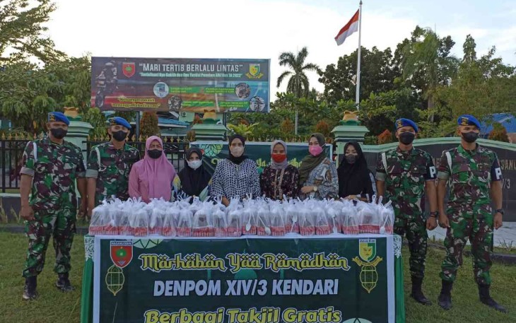 Denpom XIV/Kendari Berbagi Berkah Ramadhan 