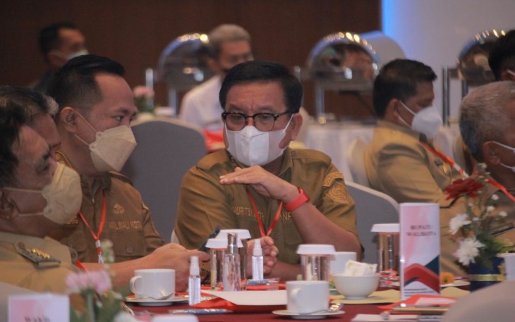 Wali Kota Bitung saat menghadiri Musrenbang