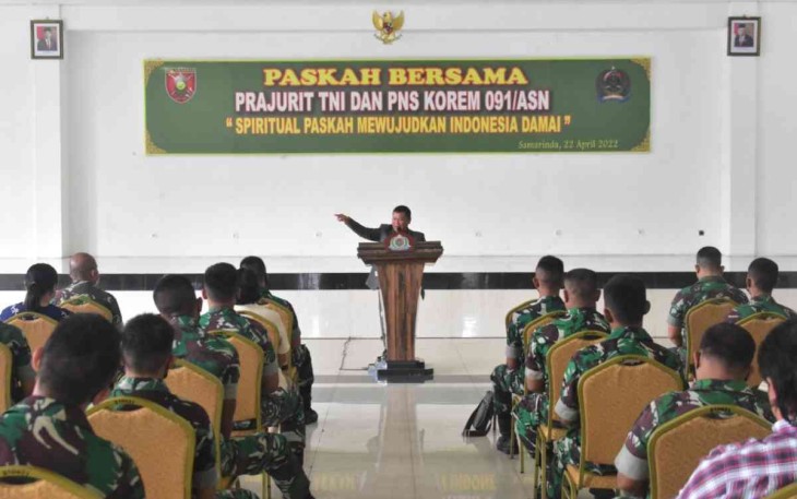 Perayaan Paskah berlangsung khidmat di Korem 091/ASN
