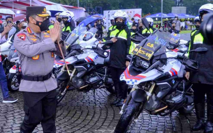 Kapolri apresiasi kesiapan anggotanya dalam Operasi Ketupat Tahun 2022. Jum'at (22/4/2022)