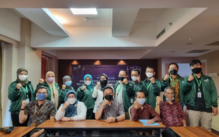 Pembekalan tenaga pendamping dan penyaluran KUR di Kota Bandung. Senin (18/4/2022)