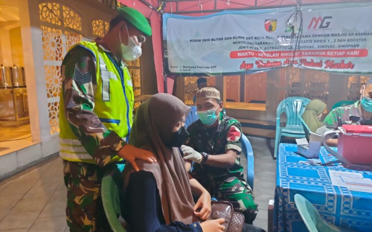 Pelaksanaan vaksinasi Kodim 0808/Blitar