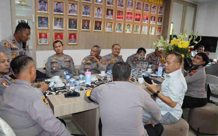 Halalbihalal jajaran Polrestabes Medan. Selasa (03/05/2022)