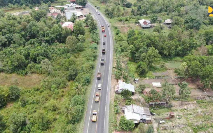 Jalur Alternatif Non Tol Penghubung Lampung - Bengkulu. Jum'at (06/05/2022)